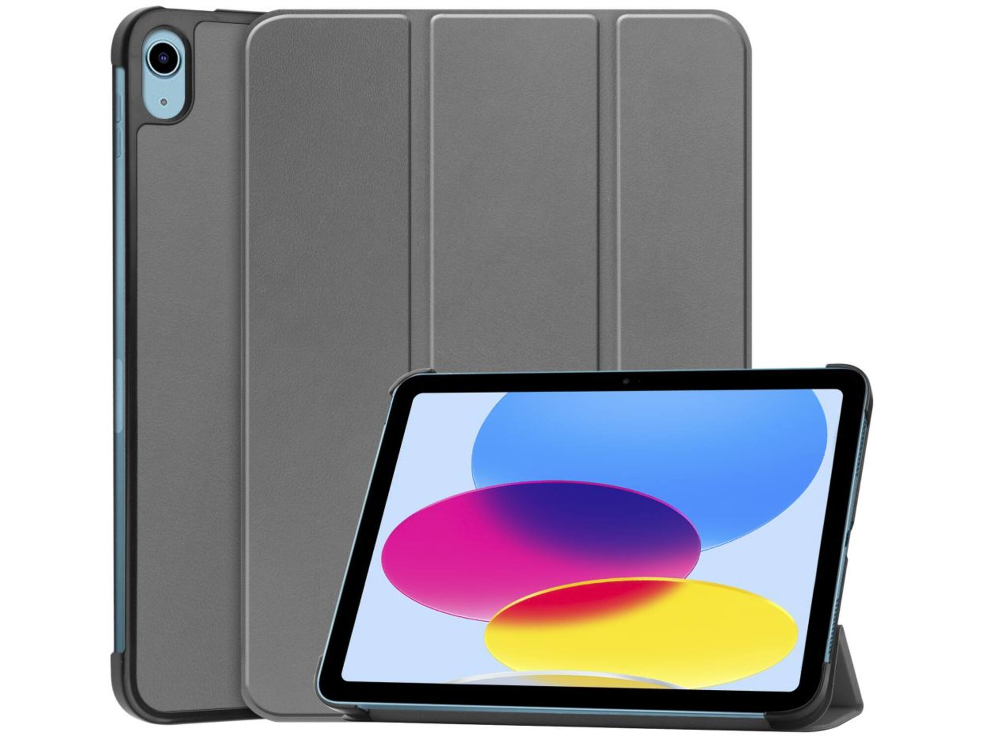 Just in Case  Smart Tri-Fold Case - Apple iPad 2022 - Grijs