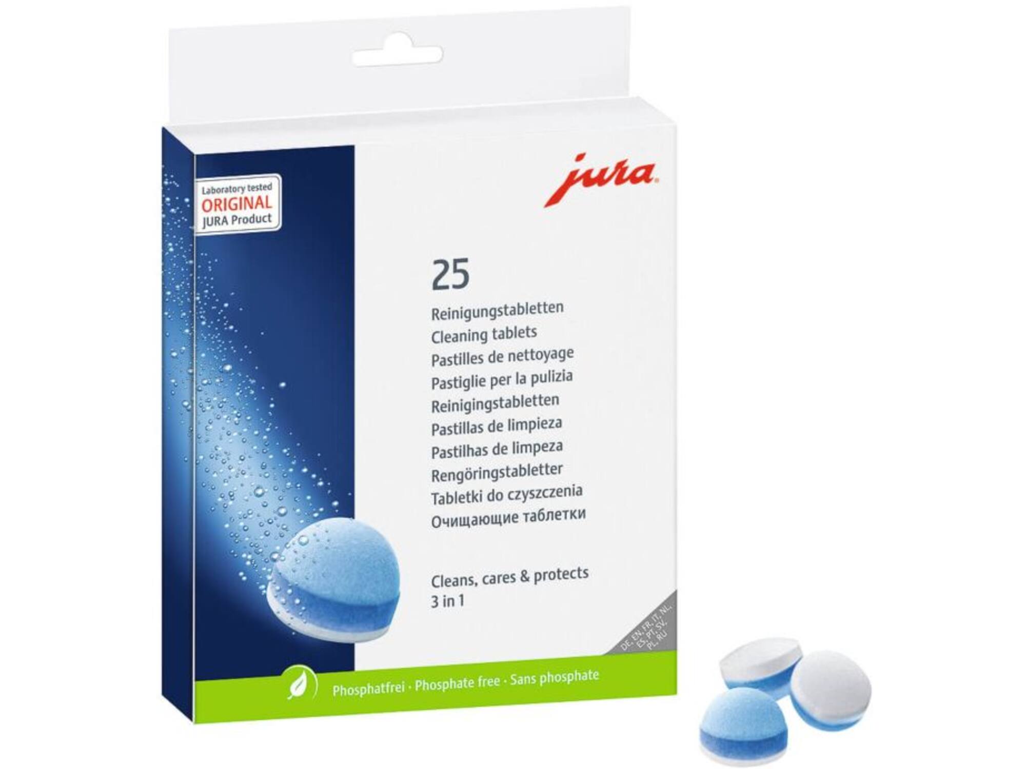JURA 3-in-1 Reinigingstabletten (25 stuks)