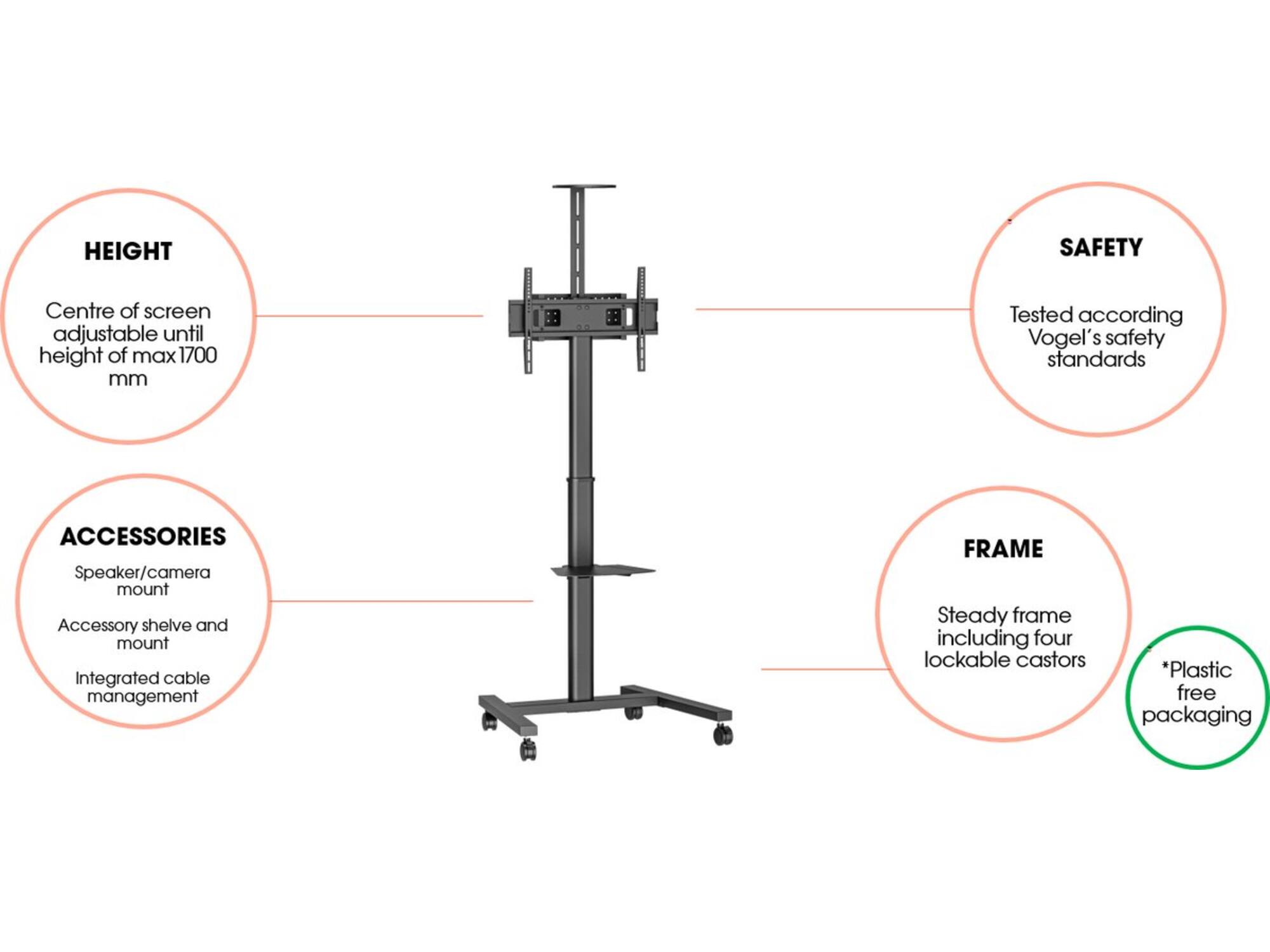 Vogel's ESSENTIAL T1031 Display trolley