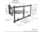 Vogel's TVM 5445 32 -65 inch zwart Draaibare tv-beugel