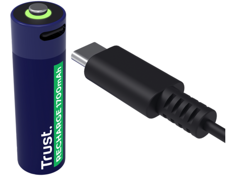 Trust USB-C oplaadbare AA-batterijen (4-pack)