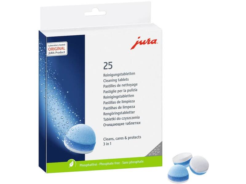 JURA 3-in-1 Reinigingstabletten (25 stuks)