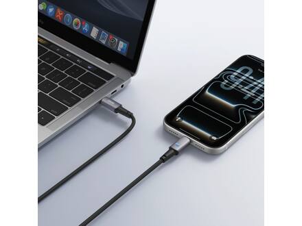 Veger CC1 USB-C naar USB-C kabel 1.5m Braided Aluminium 100 Watt