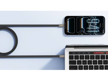 Veger CC2 USB-C naar USB-C kabel 1.5m Braided Flat 240 Watt