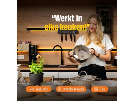 Cook & Pan Taupe of Mind Hapjespan 24 cm